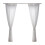 White tulle curtain set 2 pieces 1