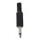 Black Plastic 3.5mm Male Mono Plug Jack Adapter 5 pcs 2