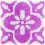 Latch Hook Rug Kit Flower Design with Canvas Yarn Needles 1