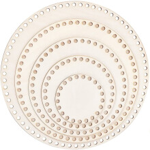 Woven Bag Base Shaper Pad Wooden 5 pcs