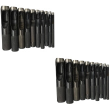 Carbon Steel Leather Hole Punch Set 1mm–10mm 20 pcs