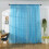 Snowflake Voile Curtains Silver Foil Print Pair 7