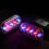LED warning strobe light red blue 5-pack surface mount 4