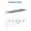 Stainless Steel Wall-Mount Floating Shelf with S Hooks, 1 3