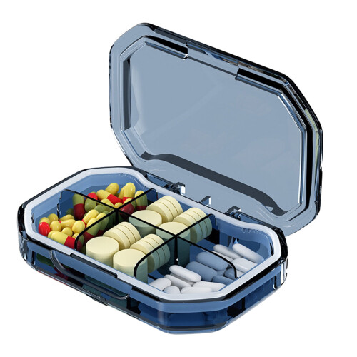 Jacenvly airtight pill organizer portable waterproof 7-day 1