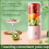 Portable Wireless Blender 380ml USB Electric Fruit and 2