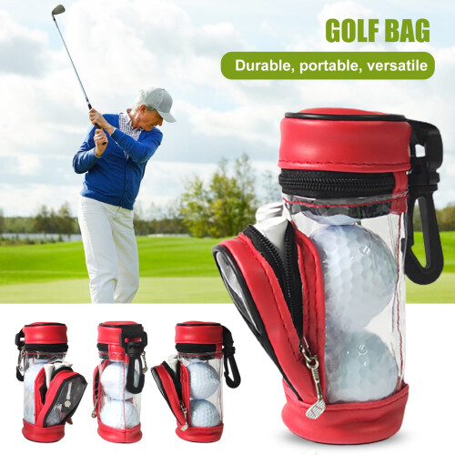Golf ball pouch faux leather dustproof scratch-resistant 1