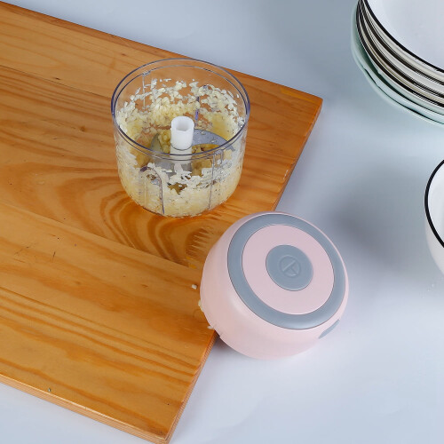 Electric Garlic Chopper Portable 250ml Rechargeable Mini 2