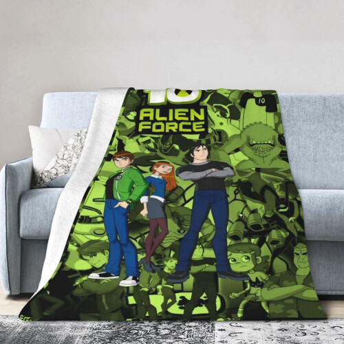 Ben 10 Alien Force flannel throw blanket soft polyester 1