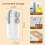 Mini bag sealer rechargeable handheld vacuum sealer white 8