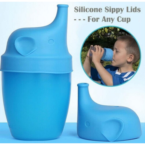 Jacenvly Christmas tree topper silicone sippy lid 1 piece 2