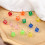 LEAQU dangle earrings colored dice 1 pair 2