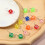 LEAQU dangle earrings colored dice 1 pair 3