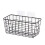 (as shown 1) Wrought Iron Kitchen Seasoning Storage Baskets Cosmetic Storage Basket Bathroom Rectangular Storage Box Wall Hanging Rack 3