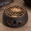 Ceramic teapot warmer base with hollow candle heating design 2