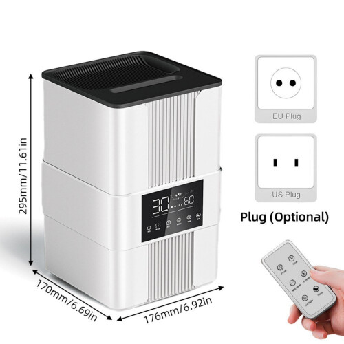 Jacenvly cool mist humidifier 3.5L white with flame effect 2