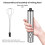1Set Electric Mixer Automatic Handheld Foams Maker for Egg Latte Hot Chocolate 2