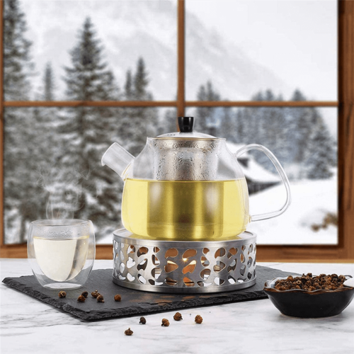 Tea Warmer Stainless Steel with Holder 3X 2