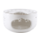 Ceramic teapot warmer with candle tray white 6