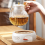 Ceramic teapot warmer with cork cushion 2 pcs 7