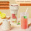 Portable Electric Blender 450ml USB Rechargeable with 6 2