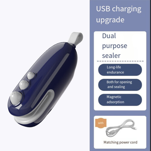 Mini USB Rechargeable Bag Sealer Portable Handheld 1pc 1