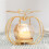 Pumpkin tealight candle holder wrought iron gold 6