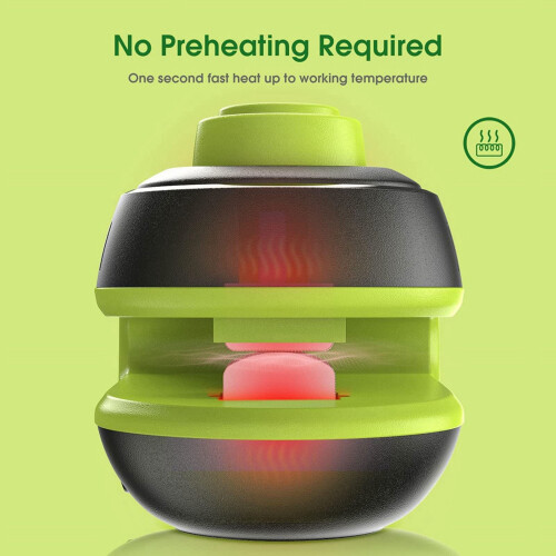 Mini handheld bag sealer, rechargeable, black and green 1