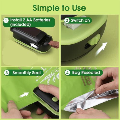 Mini Bag Sealer Heat Sealer with Cutter 1pc 2