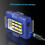 Jacenvly Type-C Bike Light Set Red Blue 2pcs 7