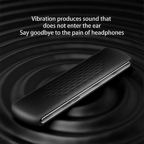 (white) Under Pillow Speaker Bluetooth-5.1 Rechargeable Bone Conduction Sound Soundbar 2
