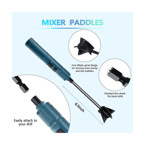 Handheld Rechargeable Epoxy Resin Mixer 1pc 2