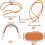 Crochet Bag Kit with Oval Bottom Pad 4pcs 2