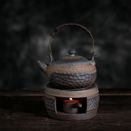 Japanese ceramic teapot warmer handmade retro style 2