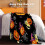 Halloween Throw Blanket Orange Pumpkin Black Bat Print 3