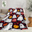 Halloween throw blanket for couch or bed, yellow gothic 2
