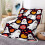Halloween throw blanket for couch or bed, yellow gothic 3