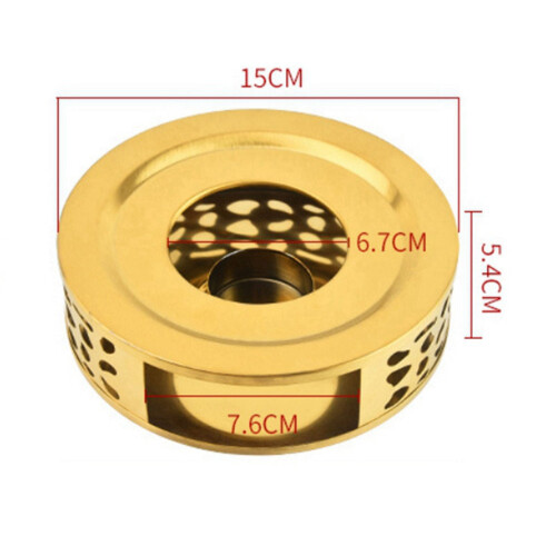 Teapot Warmer Brushed Stainless Steel Gold 2 Pack 1