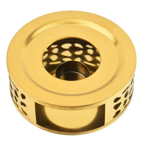 Teapot Warmer Brushed Stainless Steel Gold 2 Pack 2
