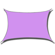 (2*3m, purple) Waterproof Shade Sail Patio Awning Outdoor Garden Pool Sun Canopy Shelter Cover With fixed rope