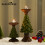 Christmas tree candle holder resin tealight pillar 3