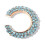 Lady Rhinestone C-Shape Ear Cuff Clip 1 Pc 3