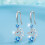 Women's mouse-shaped rhinestone alloy hook earrings 5