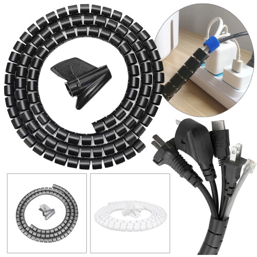 Woodworking Cable Management Tube Protective Cover 1