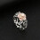 Women's retro rose openwork ring jewelry 7