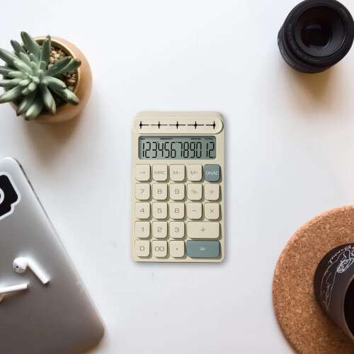 Mini scientific calculator 10-digit plastic with non-slip 1