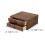 Wooden Tea Box Storage Chest with Drawer 1 Set 5