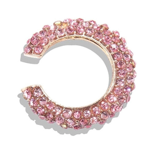 Lady rhinestone C-shape ear cuff clip 1 piece 1