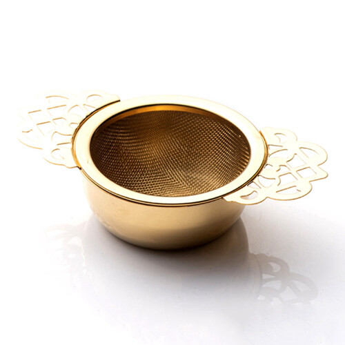Stainless Steel Tea Strainer with Drip Bowl 2 Pack 2