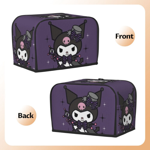 Kuromi toaster cover 2-slice polyester dust and fingerprint 1